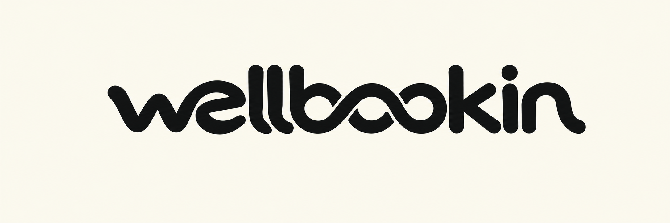 Оригинальный логотип Wellbookin на светлом фоне